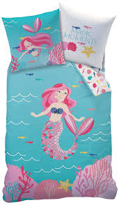 Mermaid Meerjungfrau Madchen Bettwasche Kinderbettwasche Ocean Girl Magische Momente In Der Unterwasserwel Kissenbezug 80x80 Kinderbettwasche Kinder Bett