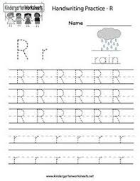 Kindergarten Letter R Writing Practice Worksheet Printable Writing Practice Worksheets Handwriting Worksheets For Kids Writing Worksheets