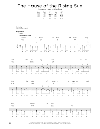 At kitchen tables and more we give you 30 (thirty) days to continue shopping after. The House Of The Rising Sun Sheet Music The Animals Banjo Tab