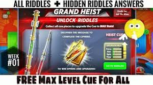8 ball pool grand heist riddles solution. Grand Heist Cue All Riddles Hidden Riddles Answers 8 Ball Pool Youtube