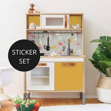 These Stickers Make Your Ikea Duktig Play Kitchen A Highlight In The Childrens Room You Will Find Decal With Childrens Kitchens Ikea Play Kitchen Play Kitchen