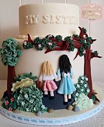 Birthday Cake For My Sister Images My Sister My Friend Birthday Cake Girls Cake Designs For Kids Friends Cake