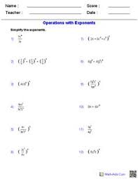 Exponents And Radicals Worksheets Exponents Radicals Worksheets For Practice Exponent Worksheets Exponents Word Problem Worksheets
