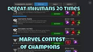 On top of the swathes of monthly content in event quests, meta events, and other specialist content; Defeat Inhumans 20 Times Using Psycho Man Marvel Contest Of Champions Youtube