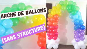 Instruction très facile à suivre. Diy Arche De Ballons Sans Structure Arc En Ciel No Stand Balloons Arch How To Do Comment Realiser Youtube