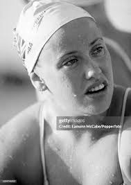 Swimmer June Croft representing Great Britain during the 1984 Summer...  News Photo