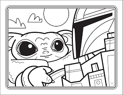Baby yoda is very cute. The Unofficial Baby Yoda Coloring Book