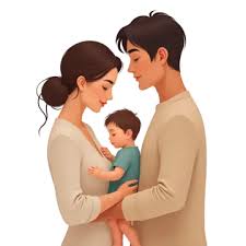 家族の愛と両親の日を祝う愛情のある抱擁イラスト素材透過、PNGフリー画像ダウンロード - Pngtree