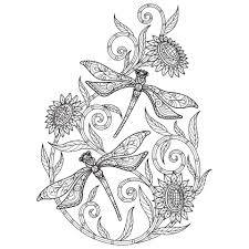 You can print or color them online at getdrawings.com for absolutely free. Dragonfly On White Background Hand Drawn Sketch For Adult Colouring Book 2246485 Vector Art At Vecteezy