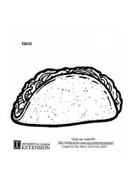 These printable coloring pages are also good for them not to be bored and to be artistic. Coloring Page Taco Free Printable Coloring Pages Img 5903