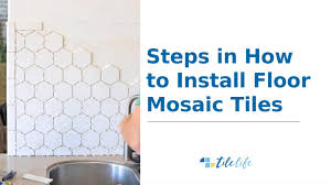 I have laid concrete board on the floor to help reduce the flex. Steps In How To Install Floor Mosaic Tiles By The Tile Life Seo Issuu