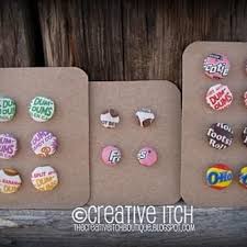 Diy Candy Wrapper Earrings Mod Podge Candy Jewelry Diy Candy Diy Candy Wrappers