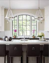 Kitchen Island Kitchen Island Ideas Transitional Kitchen With Large Gray Island And Transit Transitional Kitchen Design Black Window Trims Transitional House