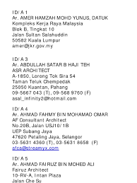 The principals of runding trafik mzk sdn bhd have been providing traffic advice to government and private sector for more than 15 years. Registered Interior Designers Malaysia 2010 Id 5c129f6a3f725