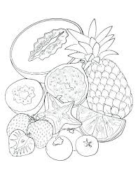 Coloring Pages Of Fruits For Kids Basket Fruit Coloring Pages Pattern Coloring Pages Food Coloring Pages