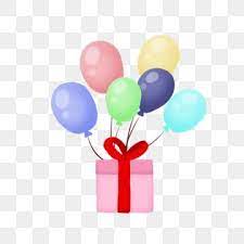 ملون بالون صندوق هدايا هدية بالون شريط ملون png وملف psd للتحميل مجانا balloon gift colourful balloons balloons