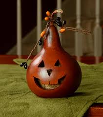 Party Treat Pumpkin Face Halloween Gourds Gourds Crafts Fall Gourds