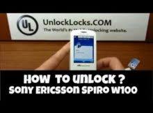 Sep 07, 2016 · sony ericsson phone unlocking tutorial by doctorsim. How To Unlock Sony Ericsson Spiro W100 W100a And W100i Unlocklocks Com
