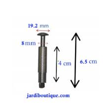 50mm hauteur de la douille : Piton Douille O 16 Mm Inox Alu Terrasse Piscine Generique