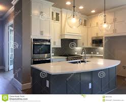 kitchen with island counter design in a