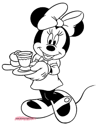 Tweety bird coloring pages ]. Minnie Drinking Tea Minniemouse Minnie Mouse Coloring Pages Coloring Pages Disney Coloring Pages