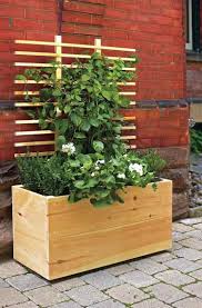 Tidyard pflanzkasten mit spalier rankhilfe blumenkasten pflanzkübel pflanz rankgitter rosenbogen blumenkübel aus holz 70 x 30 x 135 cm. Pflanzkubel Aus Holz Im Spotlicht 25 Ideen Fur Terrassenbegrunung Pflanzen Kletterpflanzen Pflanzkubel
