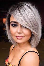 24 Stunning Silver Hair Looks To Rock Square Face Hairstyles Ash Blonde Hair Colour Thick Hair Styles