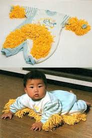 Baby Mop Makes Your House Squeaky Clean Japanese Inventions Funny Bones Funny