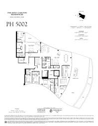 A grand desert residence with no detail overlooked, this plan features a commanding living room with a towering fireplace. Floor Plan Model 5002 Line02 Atthe Ritz Carlton Residences Sunny Isles Beach Sunny Isles Beach
