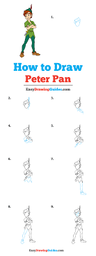 How To Draw Peter Pan - Really Easy Drawing Tutorial | Peter Pan Drawing,  Drawing Tutorial Easy, Easy Drawings