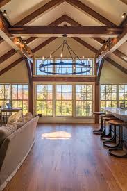 Open floor plans are a modern must have! Open Concept Timber Frame Open Concept Kitchen Living Room Open Concept Living Room Open Kitchen And Living Room