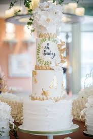 Green And White Modern Baby Shower Baby Shower Party Ideas Photo 1 Of 59 Baby Shower Cakes For Boys Girl Baby Shower Party Baby Shower