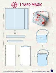 Printable free sewing patterns pdf available for download. 1 Yard Magic Messenger Bag From Lecien Fabrics Free Pattern Sewcanshe Free Sewing Patterns Tutorials