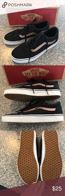 Black And Rose Gold Vans Rose Gold And Black Ward Lo Vans Vans Black Vans Vans Sneakers
