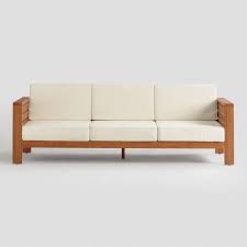 If your garden sofa has already been infected with algae or mould, it should suffice to wash it with water and vinegar. Formentera Slated Wood 3 Seater Outdoor Sofa