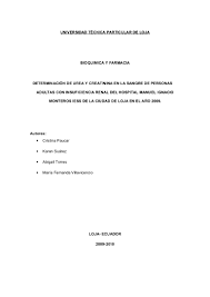 3 y 7.5 mmol/l o 0.18 a 0.45 g/l en el hombre. Proyecto De Urea En La Sangre