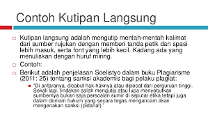 Kalimat kutipan bukan berupa salinan langsung dari sumber yang dikutip melainkan sebuah kalimat saduran atau parafrase. Cara Mengutip Dari Jurnal Yang Benar Blog Elevenia