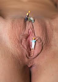 Vixy puffy pussy up close intimate view boldly