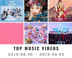Youtube Top Music Videos On Youtube Korea 36th Week 2019