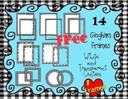 Black And White Gingham Border Perfect Borders Frames For Your Cover Pages 14 Black And White Gingham Frames That Will Add Color Free Frames And Borders Clip Art Freebies Clip Art Borders