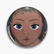 Big Forehead Girl Pins and Buttons for Sale