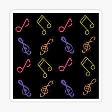 This high quality transparent png images is totally free on pngkit. Pastel Music Notes Stickers Redbubble