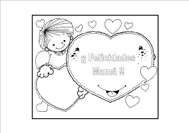 Aquí tienes uno en el que dos hermanos llevan un gran corazón en el que tú podrás escribir tu dedicatoria personalizada para tu. Imagenes De Dibujos Para Colorear El Dia De La Madre