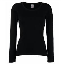 Black And White Full Sleeve T Shirt Full Sleeve T Shirts For Women Coat Pant Long Sleeve Knit Tops Long Sleeve Black Tee Fashion