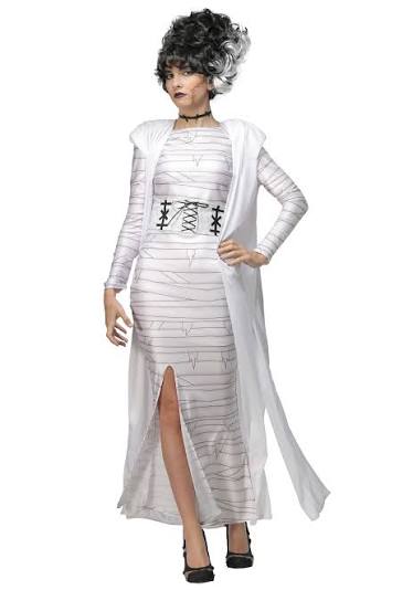 The Bride of Frankenstein Women's Costume | Scary Costumes | Adult | Womens | L | White | FUN Costumes