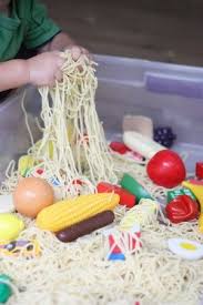 Cloudy With A Chance Of Meatballs Sensory Play I Can Teach My Child Sensory Play Sensory Table Preschool Food