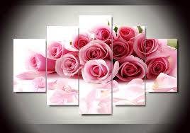 You can also choose from modern there are 1,347 suppliers who sells flowers oil paintings on canvas on alibaba.com, mainly located in asia. Oil Painting 2017 Painting By Numbers Rose Print Canvas Flowers Wall Art Home Decor Living Room Unframed 5 Pieces Set Oil Painting 5 Pieceshome Decor Aliexpress