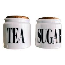They are available in sizes 16 oz. Vintage Milk Glass Sugar Tea Canister Jars A Pair Chairish