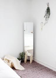 Floor mirrors have the ability to open up the room and provide a new dimension. Diy Minimal Floor Mirror The Merrythought Home Diy Home Decor Minimalist Home
