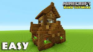 The inside doesn't have much space, but there is plenty of storage thanks to barrels incorporated int. Minecraft How To Build A Small Survival House Tutorial Easy Survival House Medieval 2016 Youtube